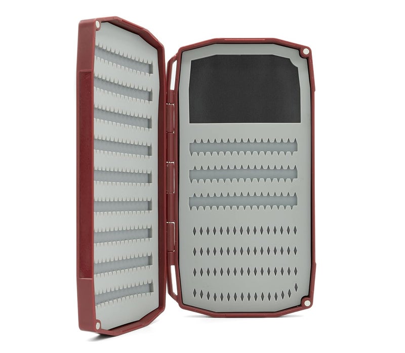 Umpqua UPG Silicone Weekender Claret Fly Box - Lightweight Durable Versatile High-Capacity Secure Hold Quick-Loading Fly Storage Case - Fly Fishing Tackle Organizer - Large - Image 2